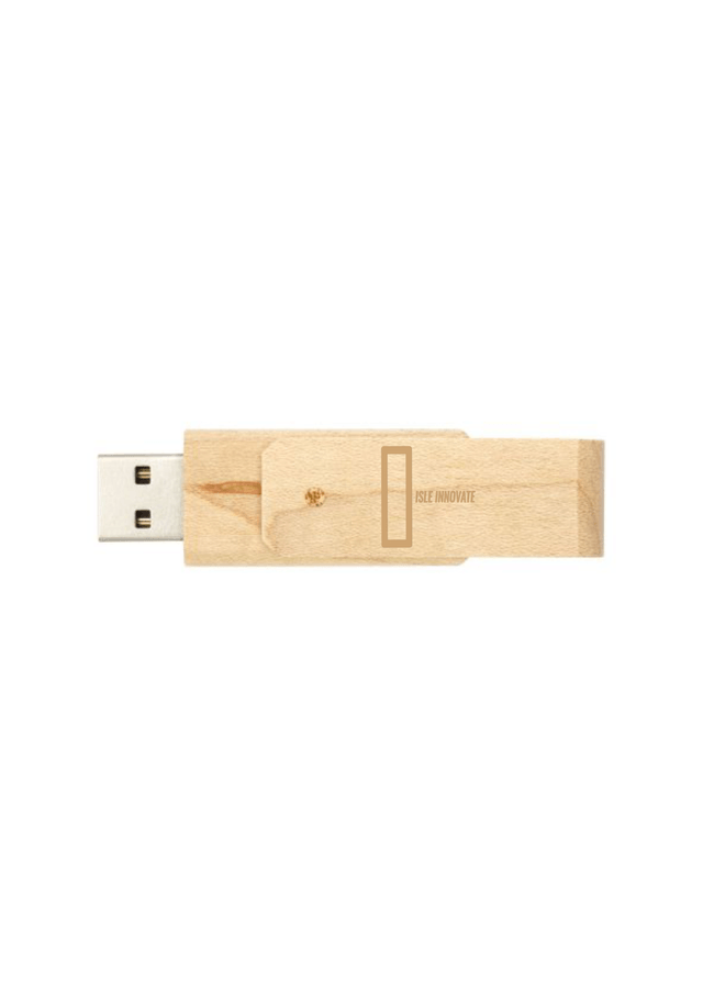 Rotate wooden USB