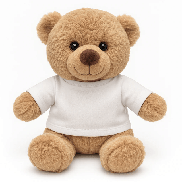 Brown Teddy Bear with Printable T-Shirt