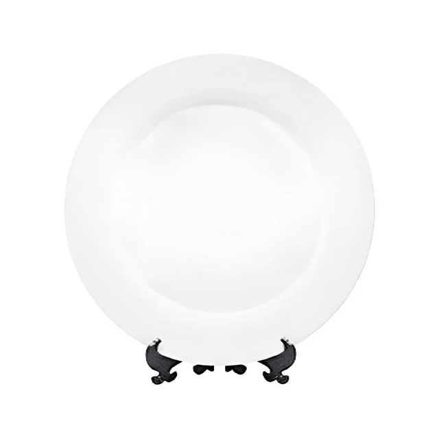Ceramic White Plate with Stand