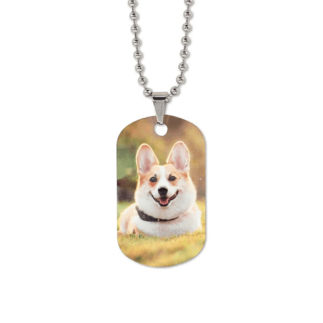 Aluminum ID Tag Necklace - Double side printable