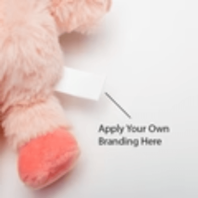 Pink Pig Plush Keyring