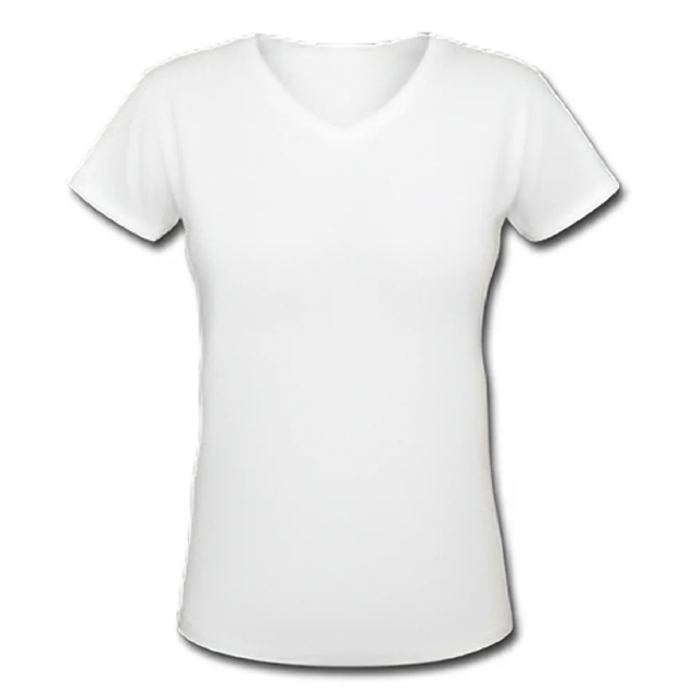 Woman's Polycotton V Neck T-Shirt