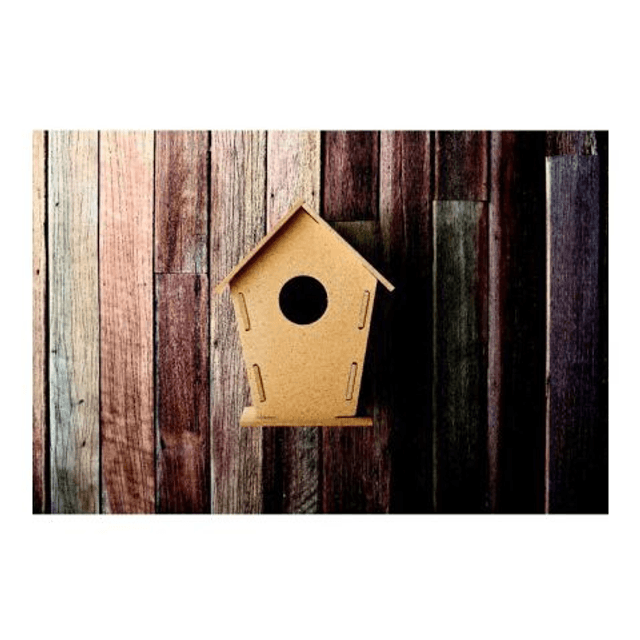Wooden bird house