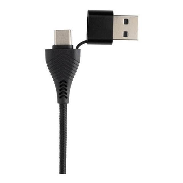 Link RCS recycled plastic and bamboo dual Input USB hub