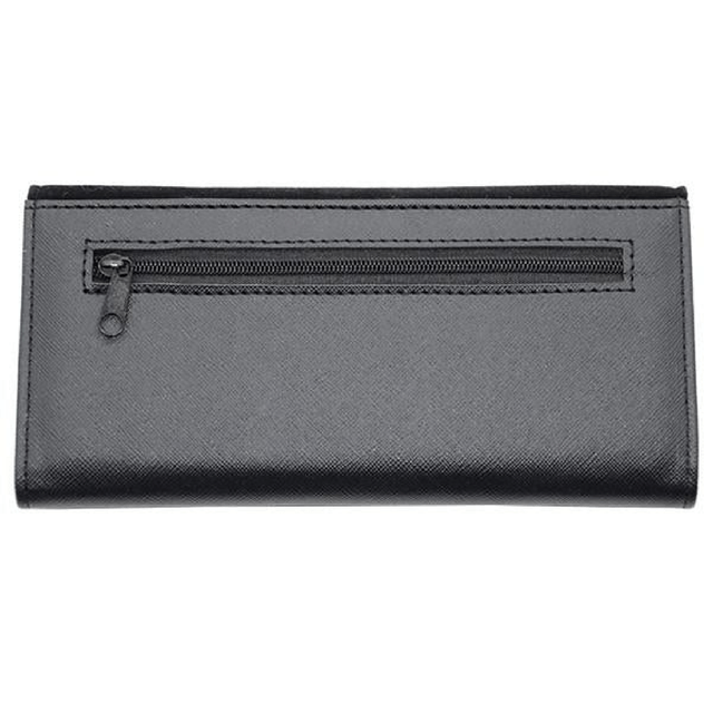 Large Leather Purse - Black + giftbox