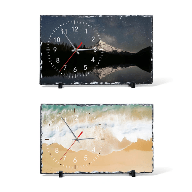 Photo Rock Slate Clock