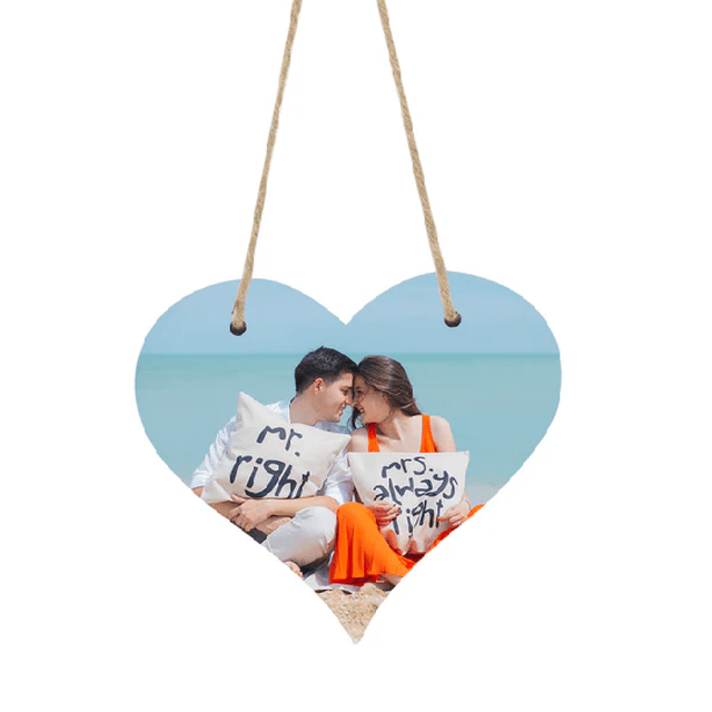 MDF Love Heart Plaque