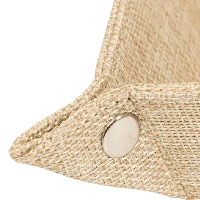 Burlap Square Snap Up Tray