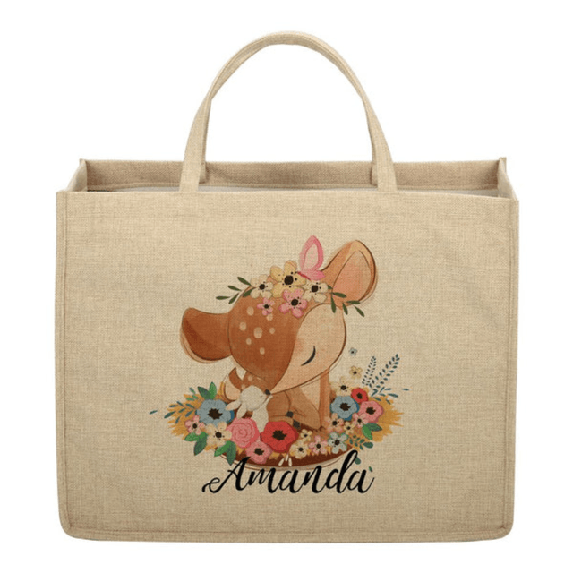 Linen tote bag