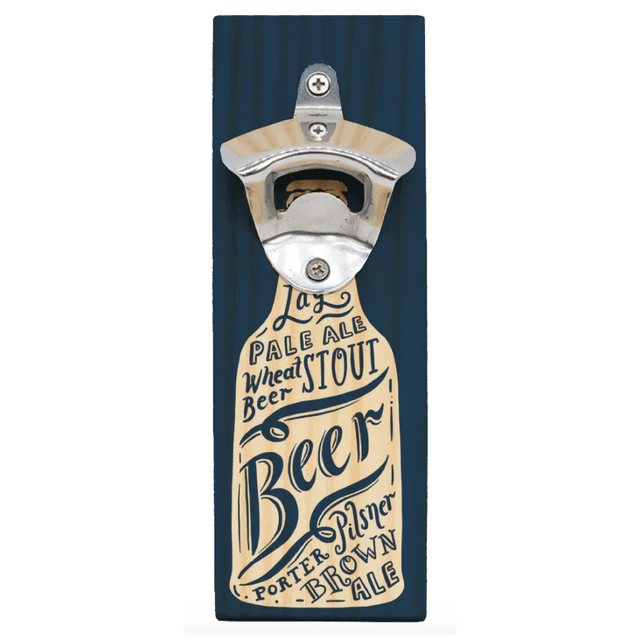 Bottle Opener - Wall Mountable Bottle Opener with Magnet