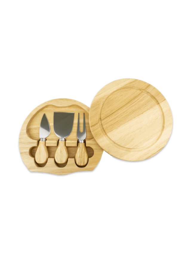 Small Grooved Round Cheeseboard