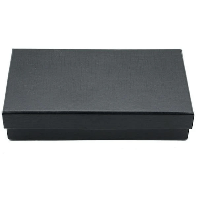 Large Leather Purse - Black + giftbox