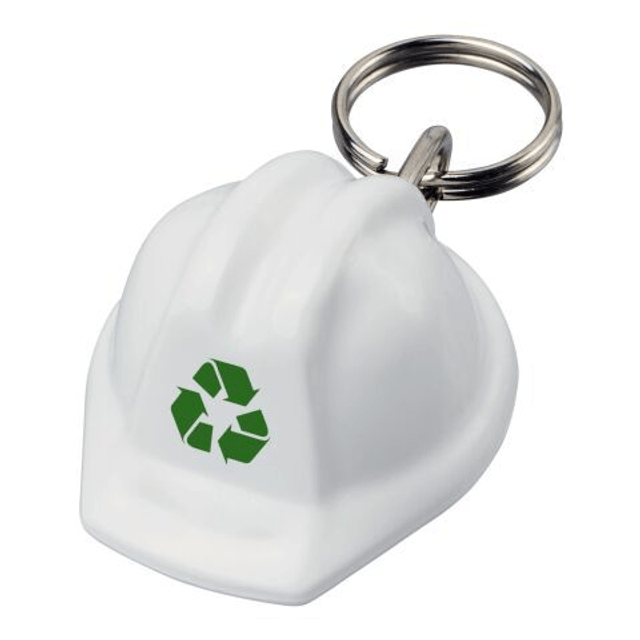 Kolt hard hat-shaped recycled keychain