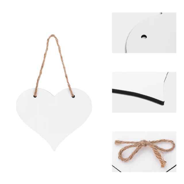 MDF Love Heart Plaque