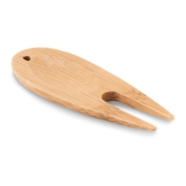 Bamboo golf divot tool