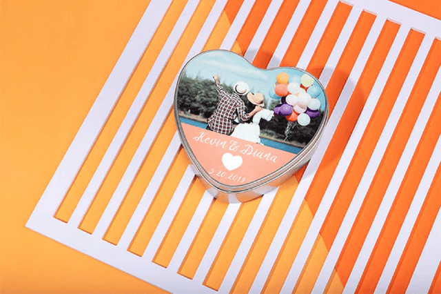Love Heart Metal Tin