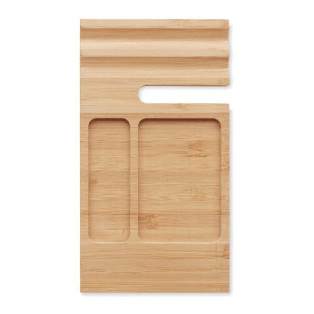 Bamboo desk phone stand