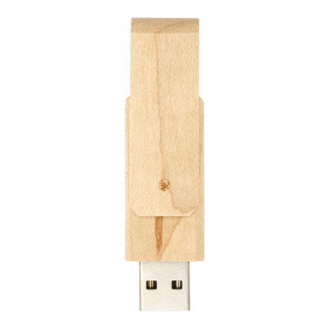 Rotate wooden USB