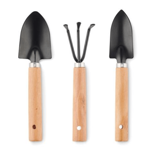 3 garden tools in RPET pouch