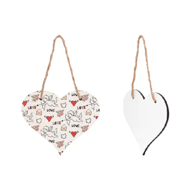 MDF Love Heart Plaque