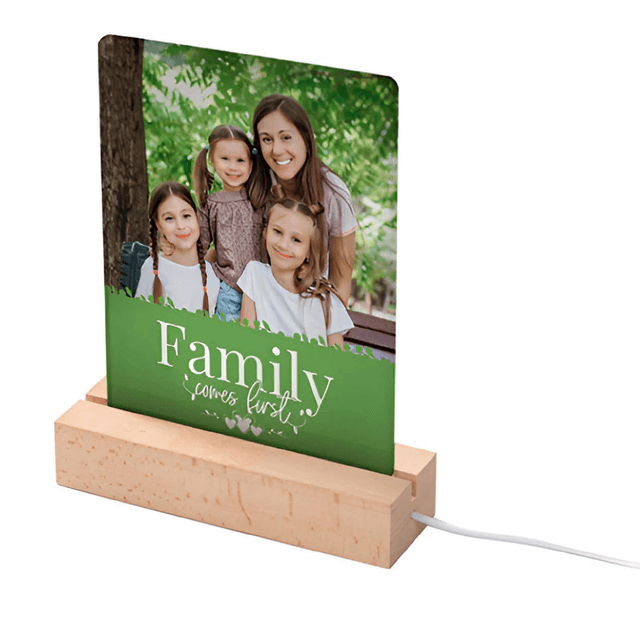 Acrylic Photo Frame with LED Lamp