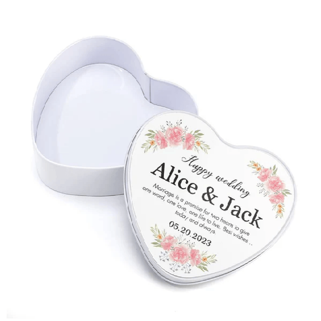 Love Heart Metal Tin