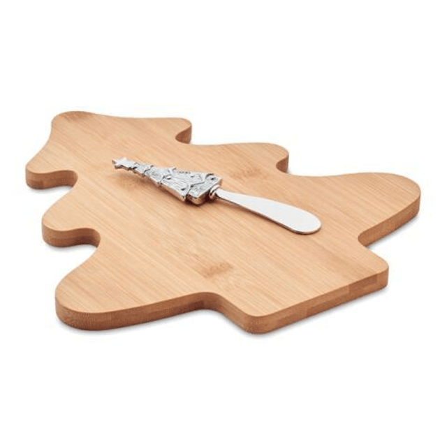 Cheese board set in bamboo