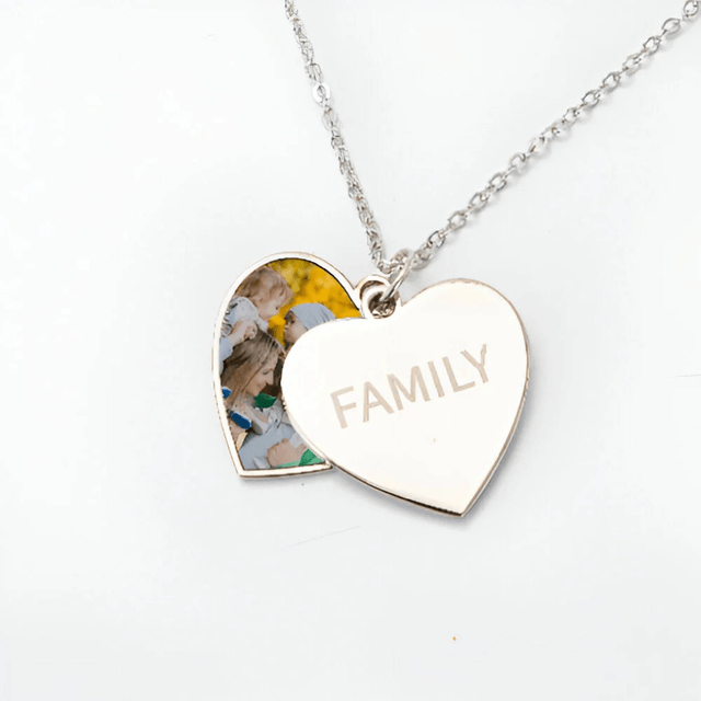 Heart Locket with Hidden Photo