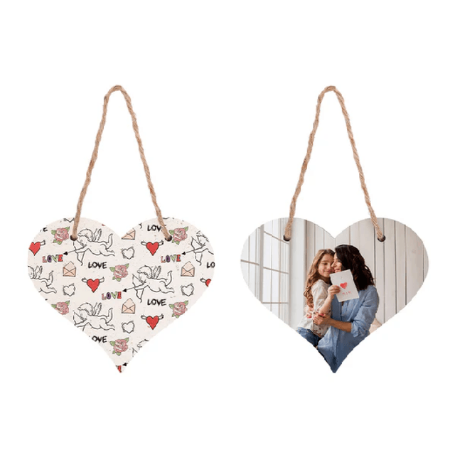 MDF Love Heart Plaque