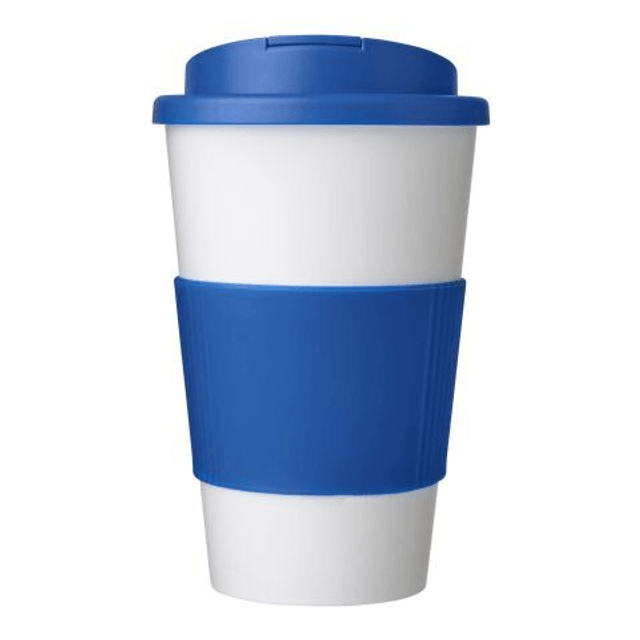 Americano 350 ml tumbler with grip & spill-proof lid