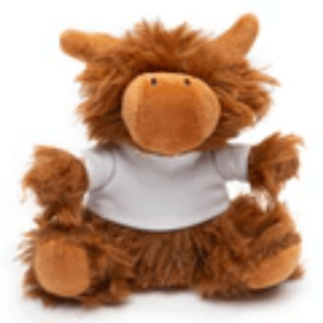 Highland Cow Plush Keyring