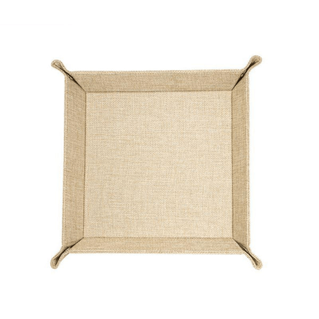 Burlap Square Snap Up Tray