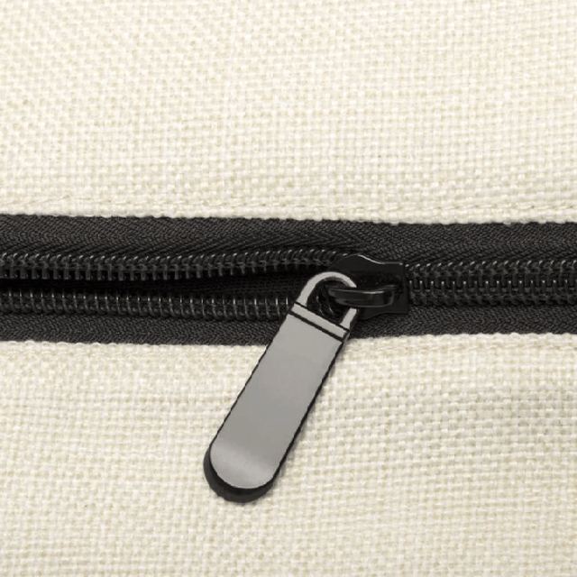 Linen Shopping Bag With Black Base