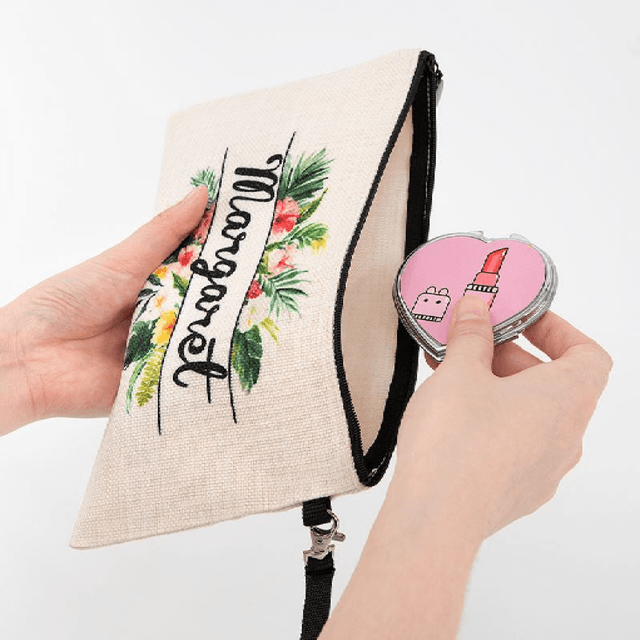 Linen Cosmetic Pouch