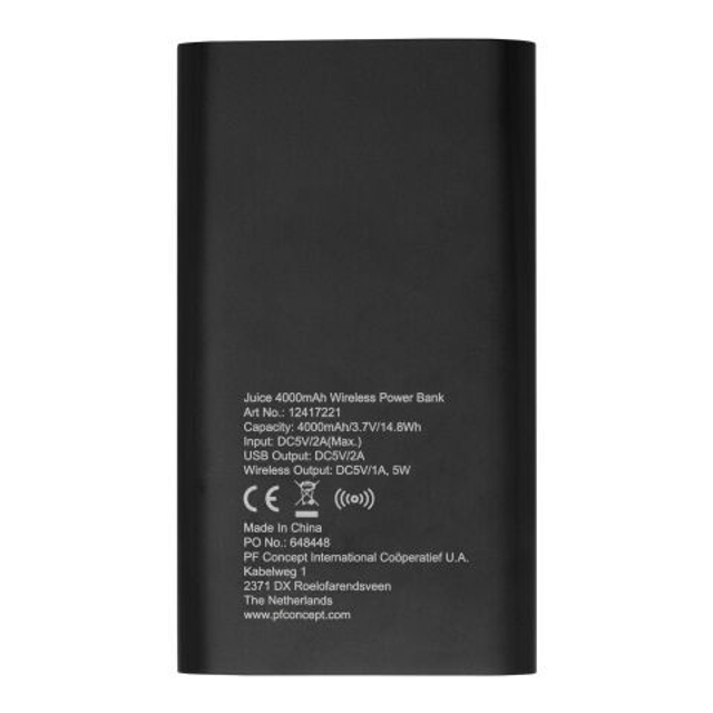 Juice 4000mAh wireless powerbank