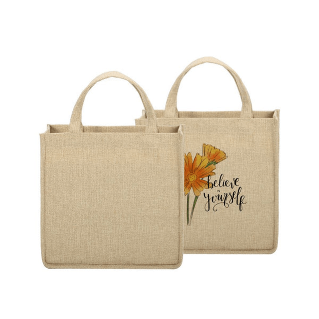 Burlap Tote Bag Natural