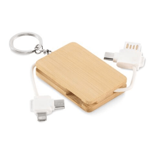 Key ring charging cable