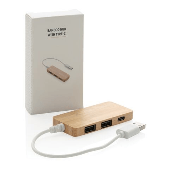 Bamboo hub with Type-C