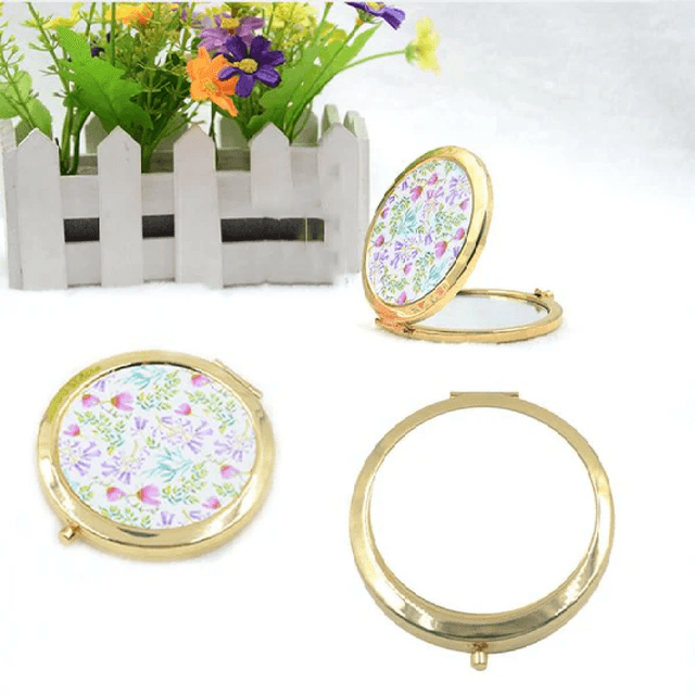 Round Compact Pocket Mirror