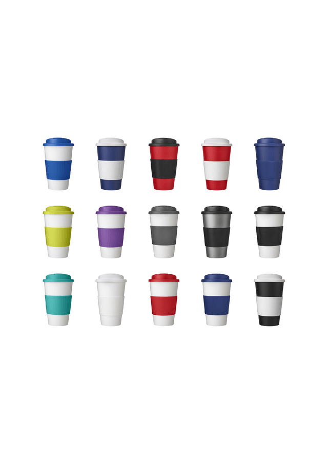 Americano 350 ml tumbler with grip & spill-proof lid