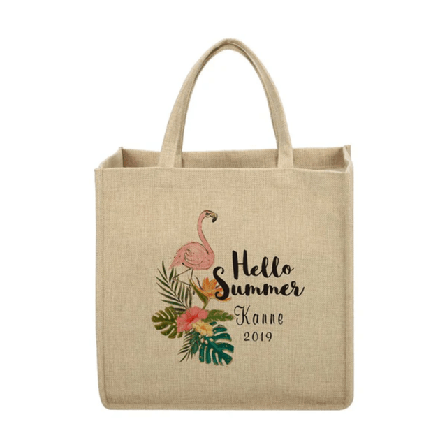 Linen tote bag