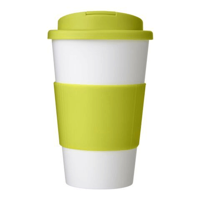 Americano 350 ml tumbler with grip & spill-proof lid