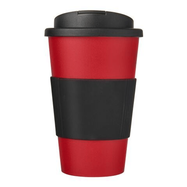 Americano 350 ml tumbler with grip & spill-proof lid