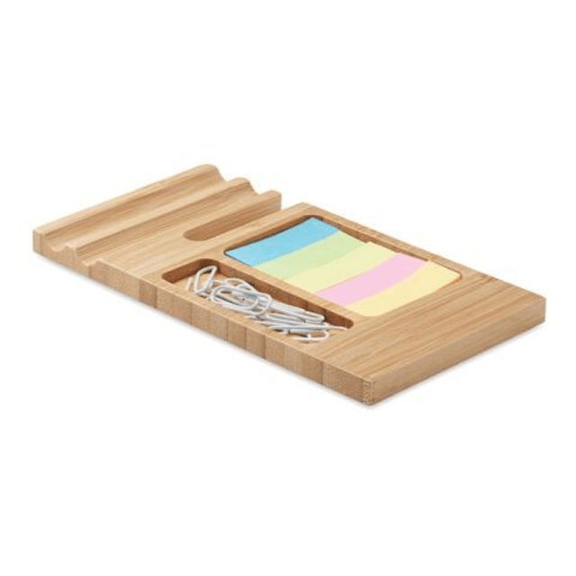 Bamboo desk phone stand