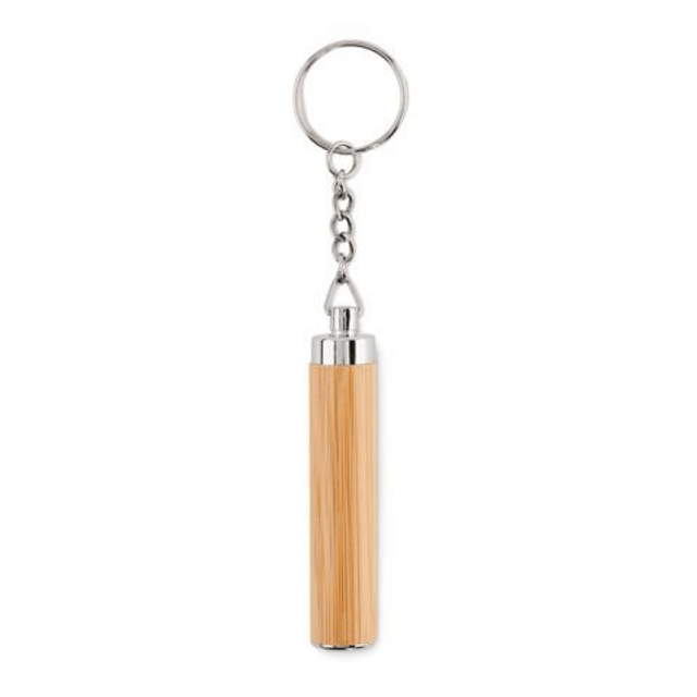 Mini bamboo torch with keyring
