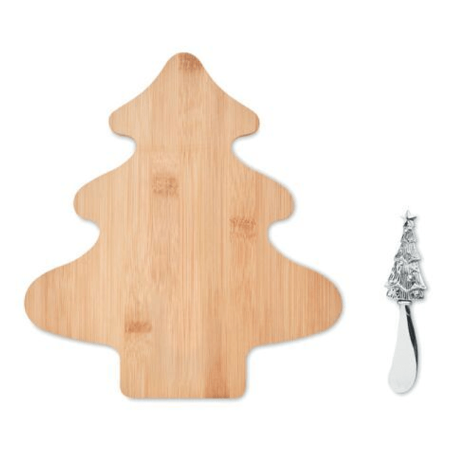 Cheese board set in bamboo