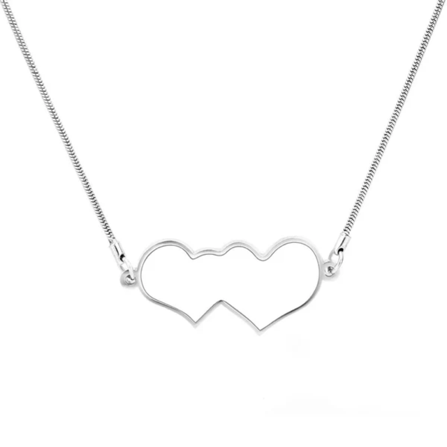 Double Love Heart Necklace