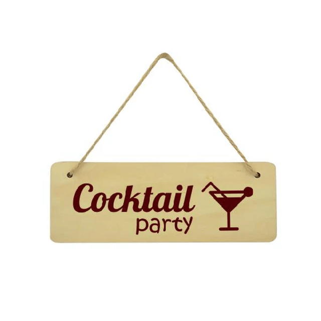 Natural MDF Rectangle Door Plaque