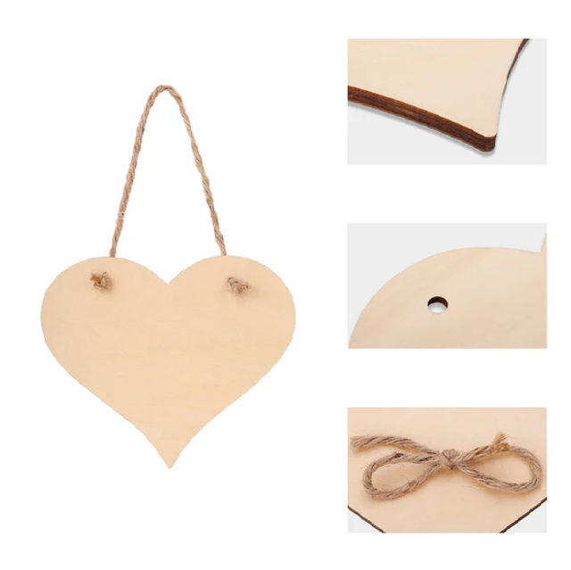 MDF Love Heart Plaque