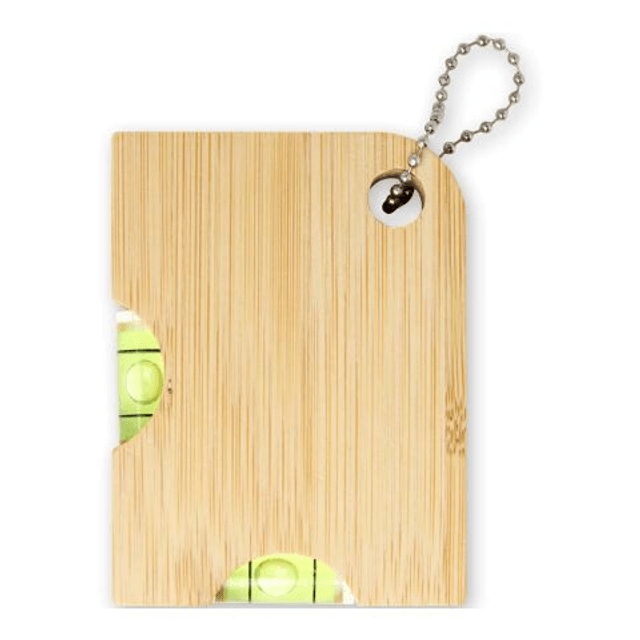 Levo bamboo bottle opener with level